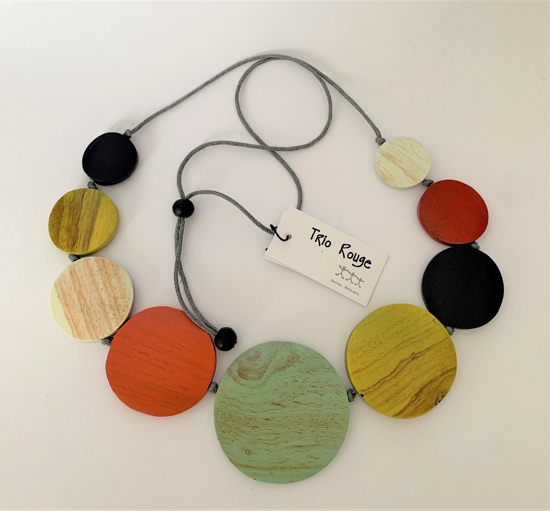 Picture of TRIO ROUGE NECKLACE MULTI CIRCLE