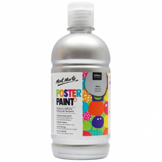 Picture of MM POSTER PAINT 500ML SILVER