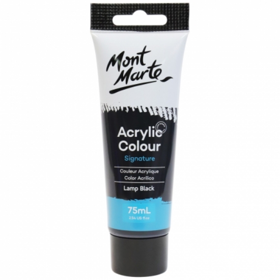 Picture of MM ACRYLIC COLOUR PAINT 75ML LAMP BLACK