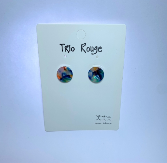 Picture of TRIO ROUGE KALEIDOSCOPE RAINBOW EARINGS