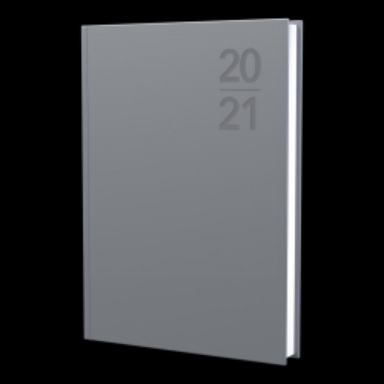 Picture of DIARY 2021 DEBDEN A4 SILHOUETTE WTV PU SILVER