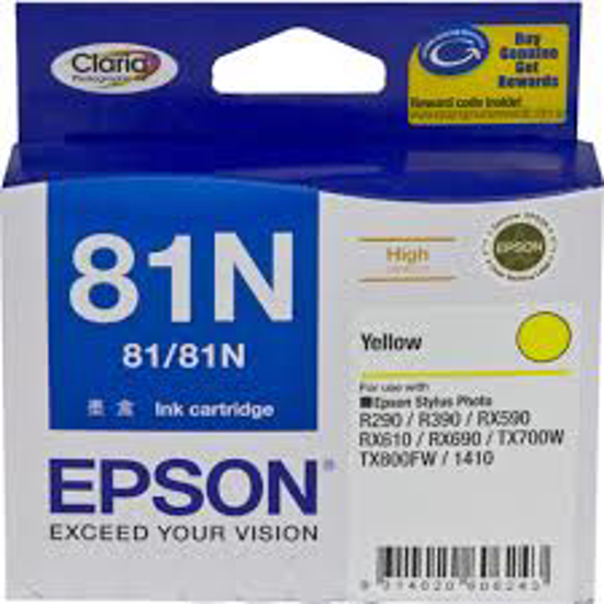 Picture of Epson T1114 (81N) Yellow Ink