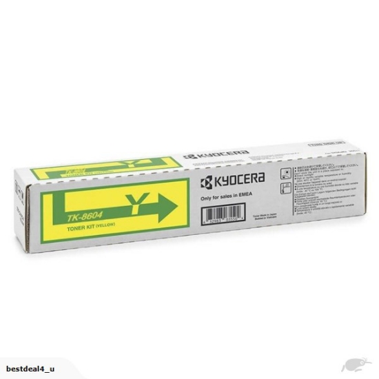 Picture of Kyocera TK8604 Yellow Toner Cartridge