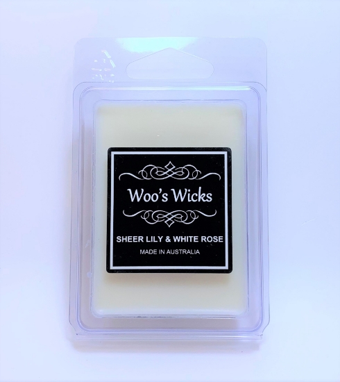 Picture of WOOS WICKS MELTS SHEER LILY AND WHITE ROSE