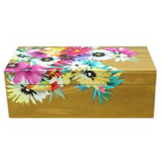 Picture of CACTUS GARDEN WOODEN TRINKET BOX