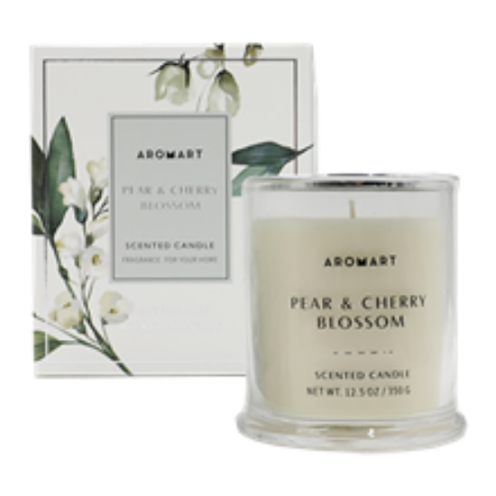 Picture of AROMART 350G CANDLE PEAR AND CHERRY BLOSSOM