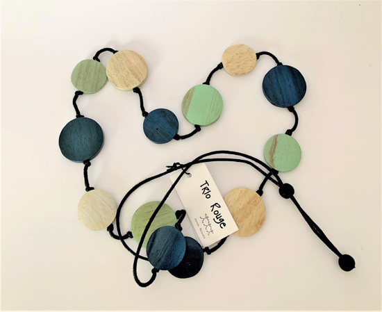 Picture of TRIO ROUGE NECKLACE BLUE DISC