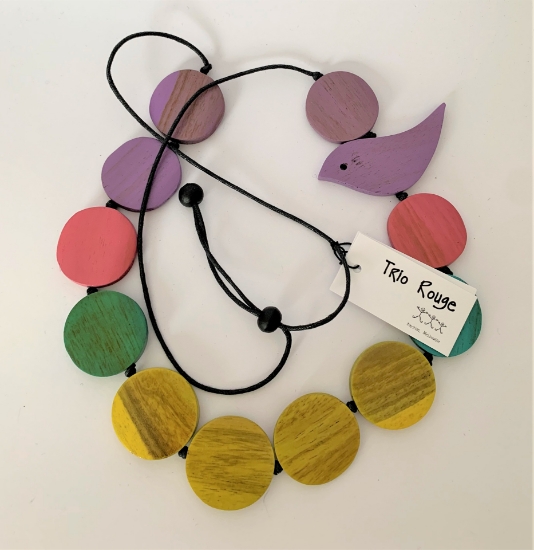Picture of TRIO ROUGE NECKLACE PURPLE BIRD
