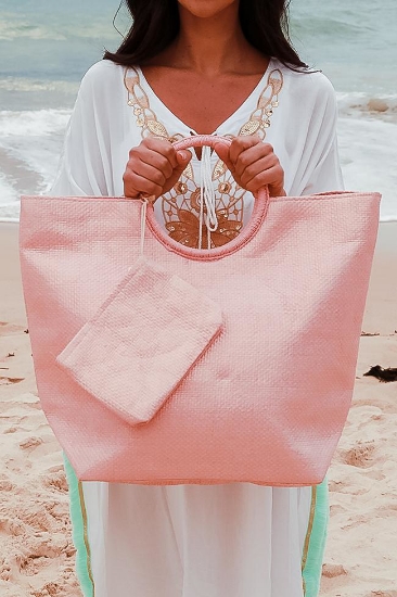 Picture of ISABELLA TOTE PINK IRRIDESCENT