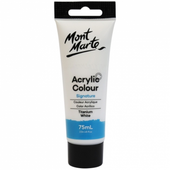 Picture of MONT MARTE ACRYLIC COLOUR 75ML TITANIUM  WHITE