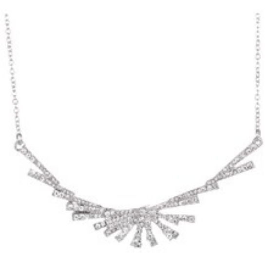 Picture of Diamonte Necklace Silver