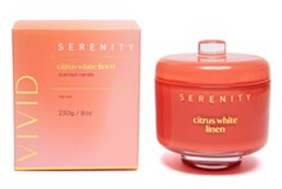 Picture of Serenity Vivid 230g Candle - Citrus White Linen