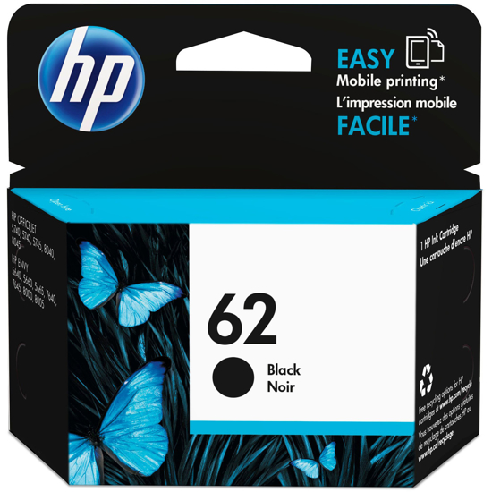 Picture of HP #62 BLACK INK C2P04AA