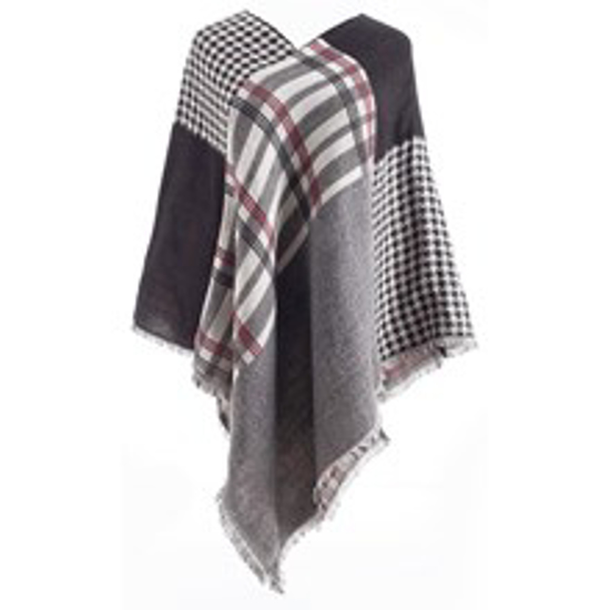 Picture of Poncho - Houndstooth/Gry Chck