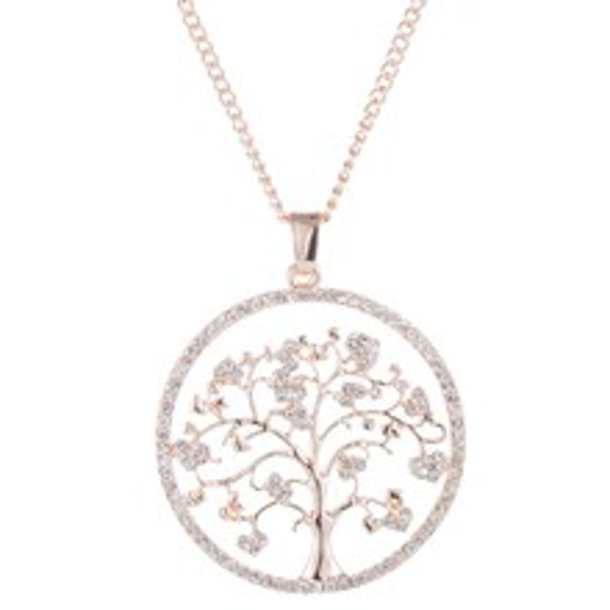 Picture of Tree of Life Necklace - Rose Gold