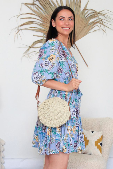 Picture of ISABELLA SMALL ROUND RATTAN BAG